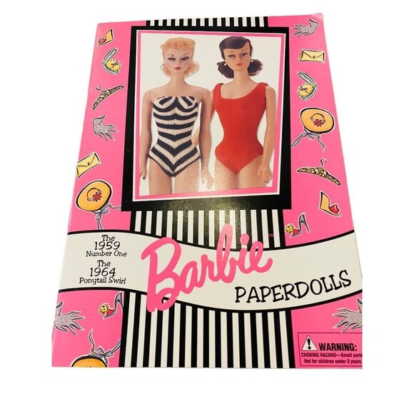 1997 Barbie Mattel for Avon Paper Doll Book 1959 Number One and The 1964 Ponytai - Picture 2 of 12
